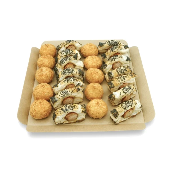 24 feuilletés saucisse et gougères fromage